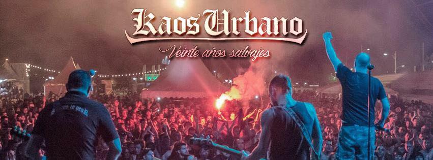 Kaos Urbano, 20 años salvajes, en Zaragoza el 24 de octubre con Pipes & Pints y Banane Metalik